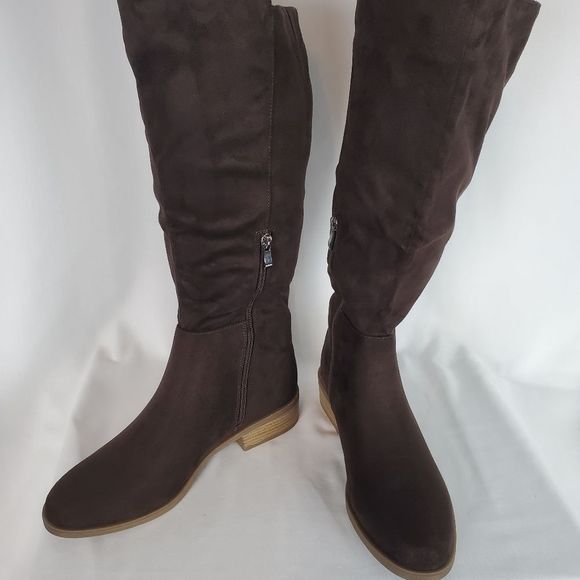 Women's Suede Comfort Regular Wide Calf Blakely Boots Size 10 - Picture 3 of 8